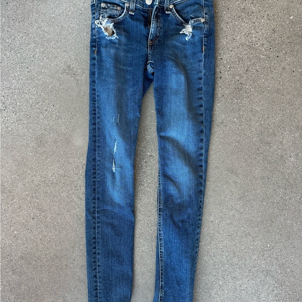 rag & bone Distressed Skinny Jeans Size 24